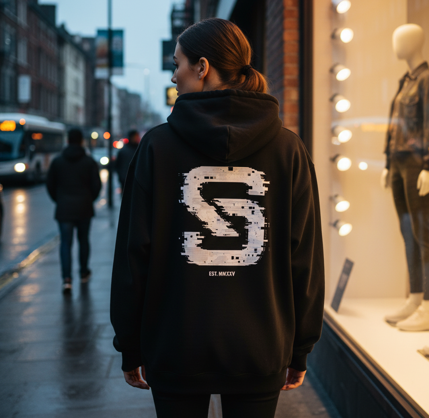 Glitch Logo - Oversized Unisex Hoodie