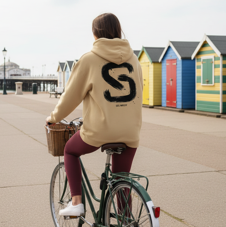 Brushed Logo - Oversized Unisex Hoodie