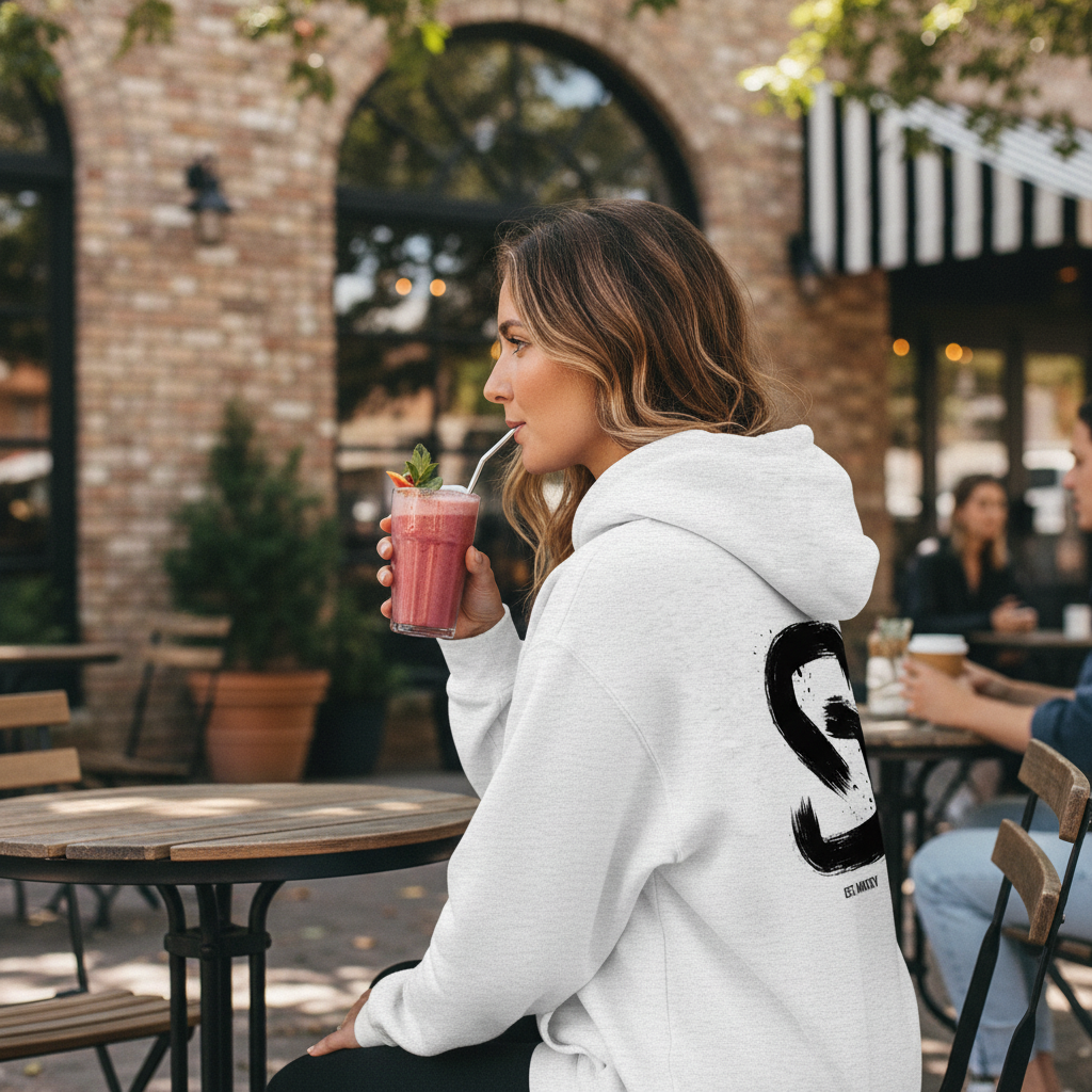 Brushed Logo - Oversized Unisex Hoodie