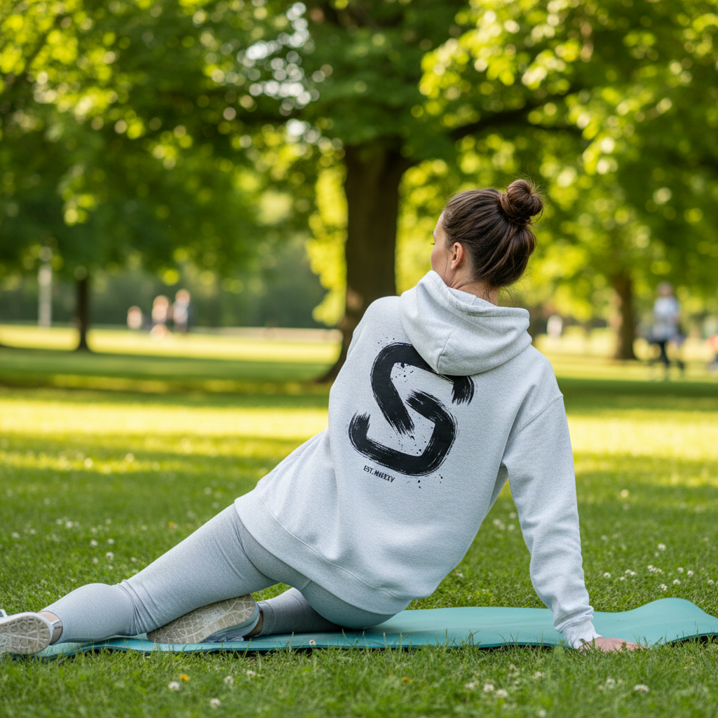 Brushed Logo - Oversized Unisex Hoodie