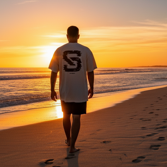 Glitch Logo (Black) - Oversized Faded T-Shirt