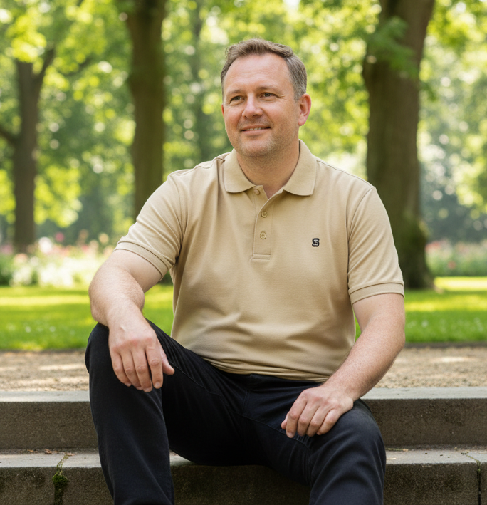 Pique Polo Shirt - Black Logo