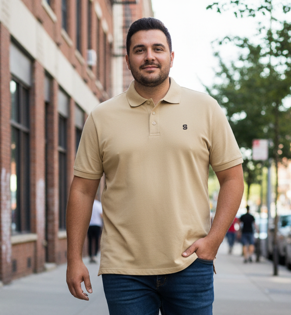 Pique Polo Shirt - Black Logo