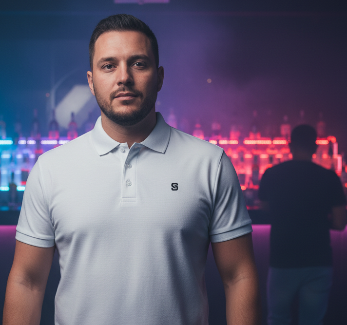 Pique Polo Shirt - Black Logo